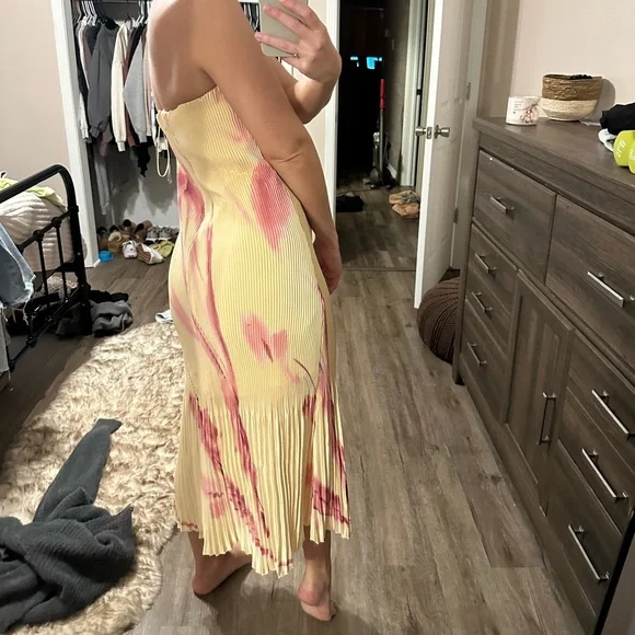 Abercrombie & Fitch Strapless Dress in Yellow and Purple - Picture 3 of 3